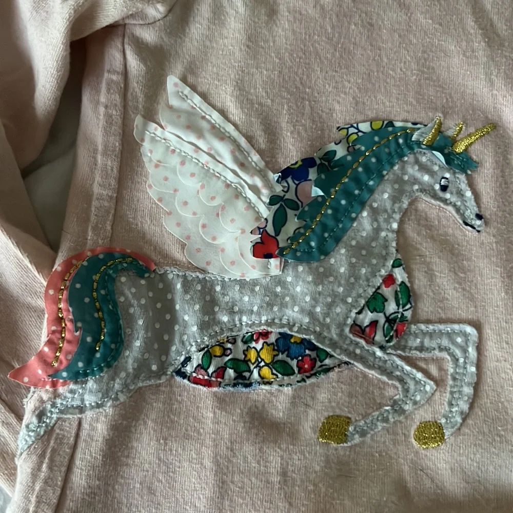 Baby Boden Long-Sleeve Appliqué Peplum T-shirt - Picture 2 of 8